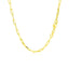 18K Yellow Gold Paperclip Chain Necklace
