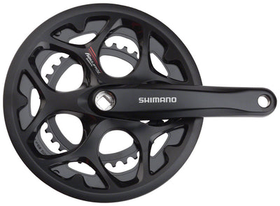 Juego de bielas Shimano Tourney FC-A070 - 170mm 7/8 velocidades con protector de cadena