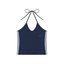 Loki & Ivy Women's Color Block Halter Crop Tank Top