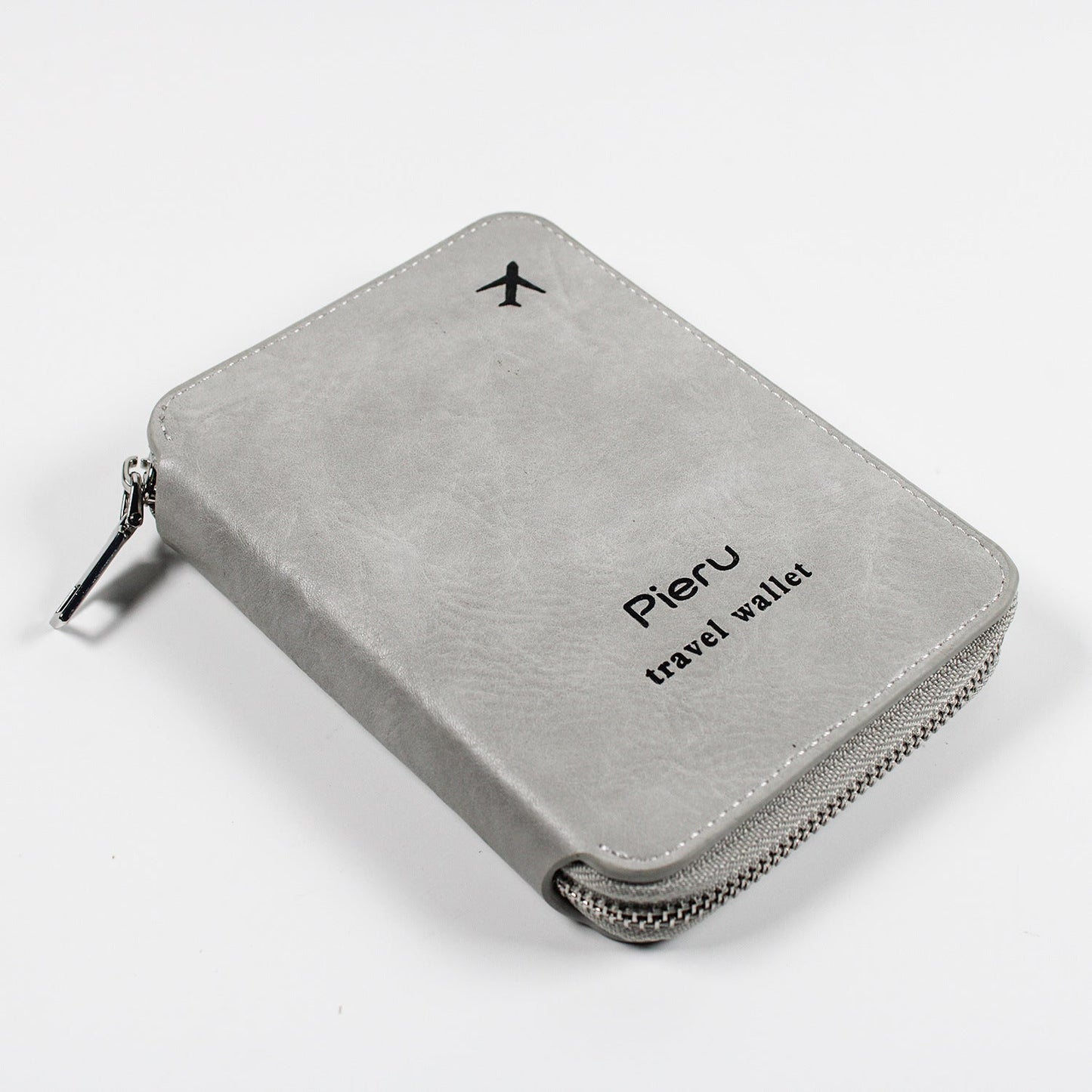 Multi-functional RFID Travel Wallet with Zipper Closure