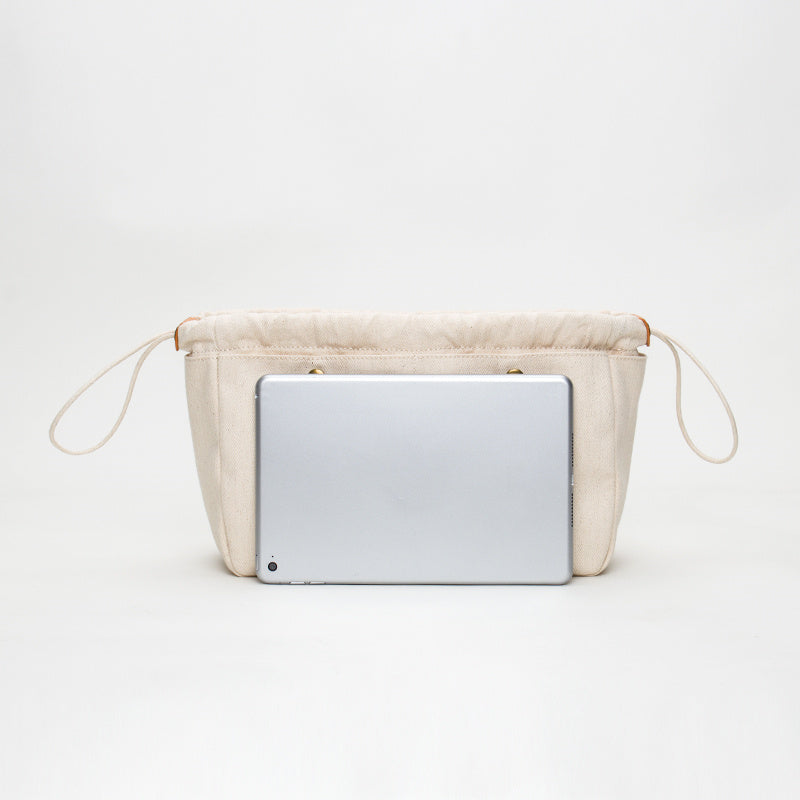 Cotton Canvas Travel Organizer Bag for Makeup