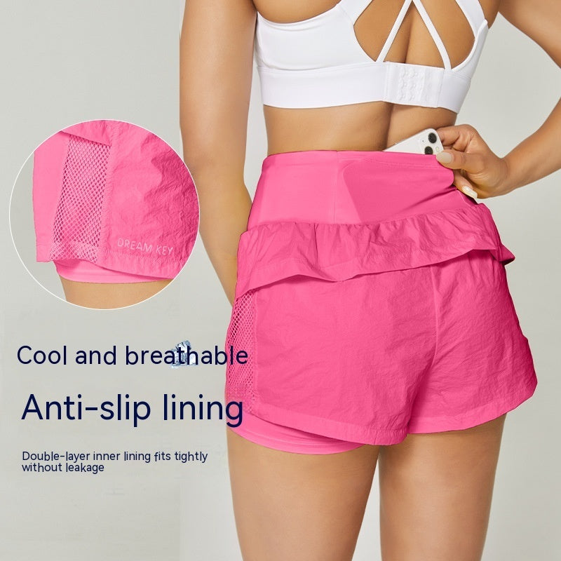 Pantalones Cortos Deportivos Sueltos Casual Transpirables de Secado Rápido para Verano