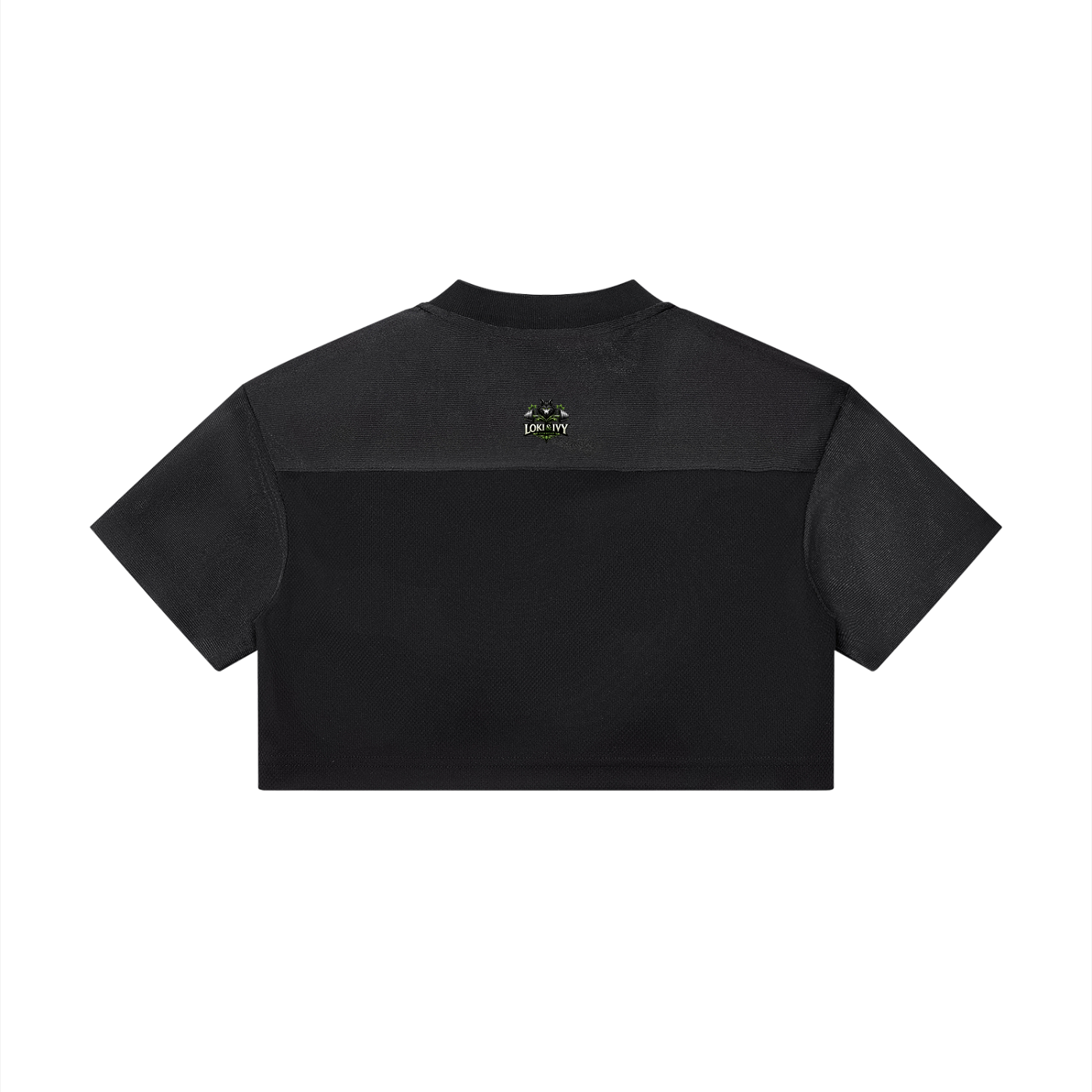 Loki & Ivy Women's Cropped Paneled V-Neck Jersey