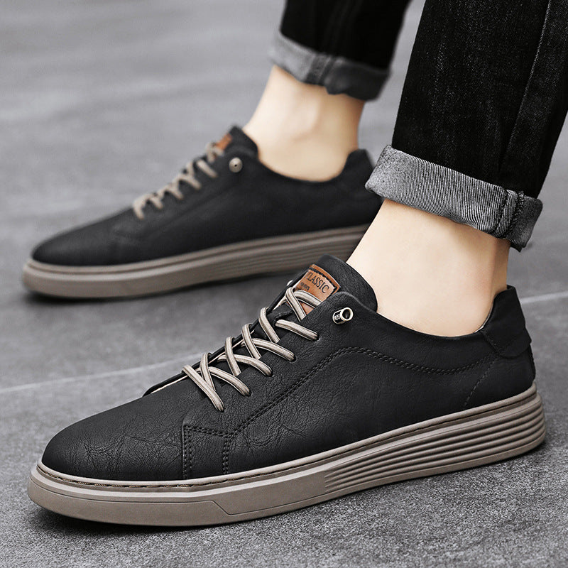 Premium Low-top Men's Casual Sneakers in Cowhide