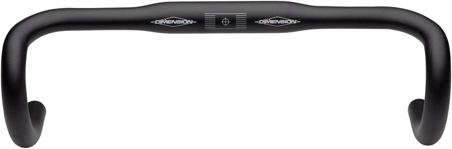 MSW Flat Top Shallow Drop Handlebar - Aluminum 31.8mm 44cm Black