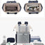 Large Capacity Contrast Color Travel Laptop Backpack