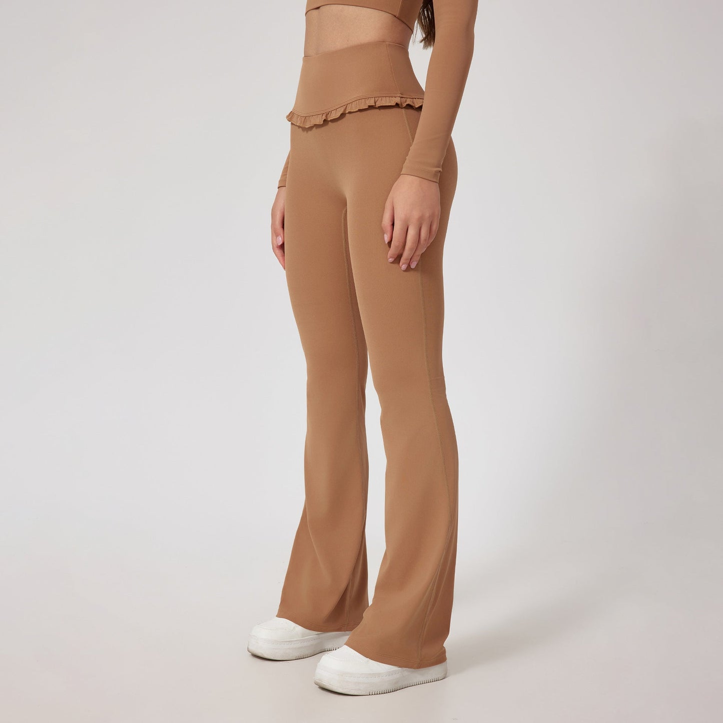 High Waist Hip Lift Lace Nude Feel Yoga Pants Running Fitness - Korvel