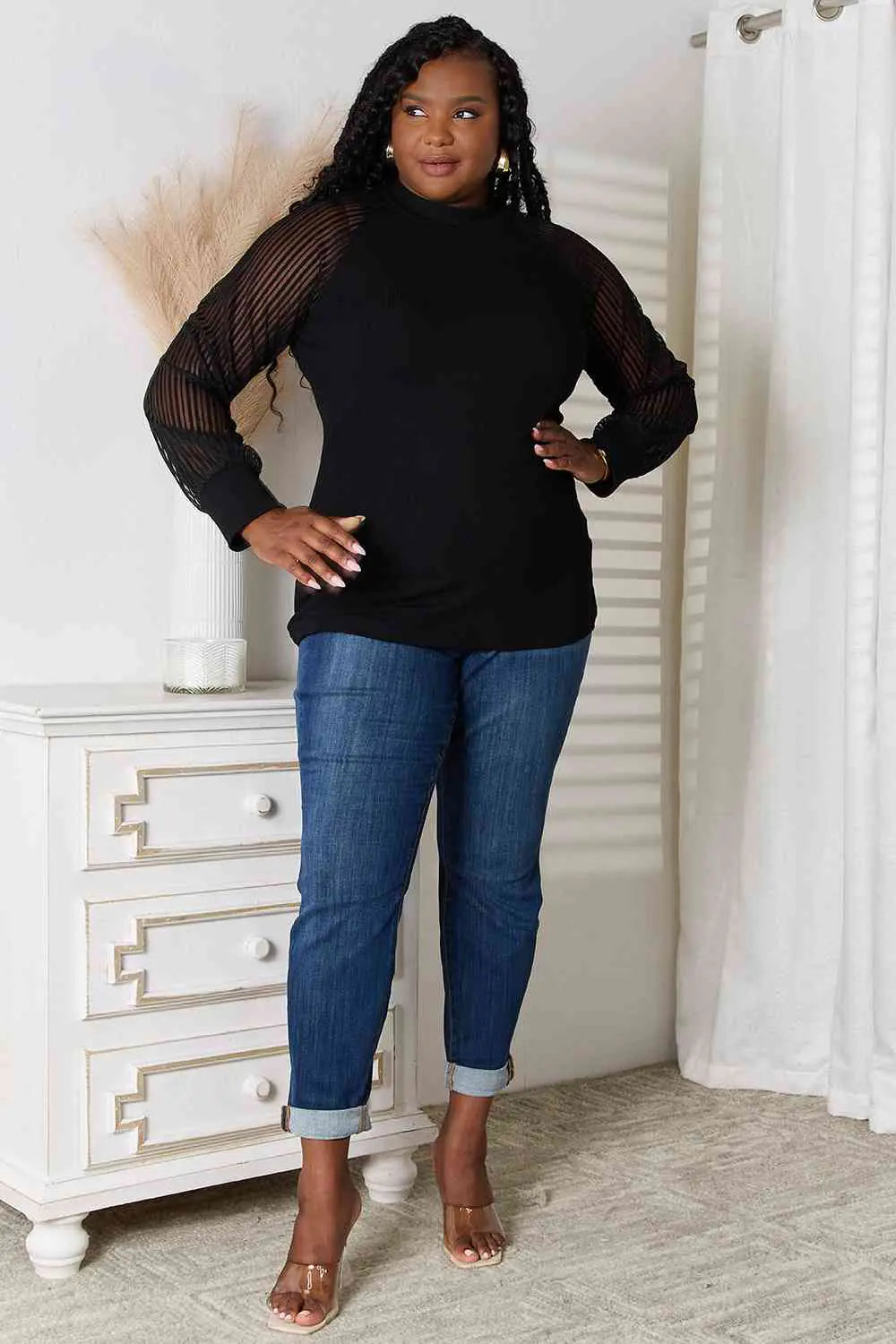 Blouse à manches raglan pour un style sans effort