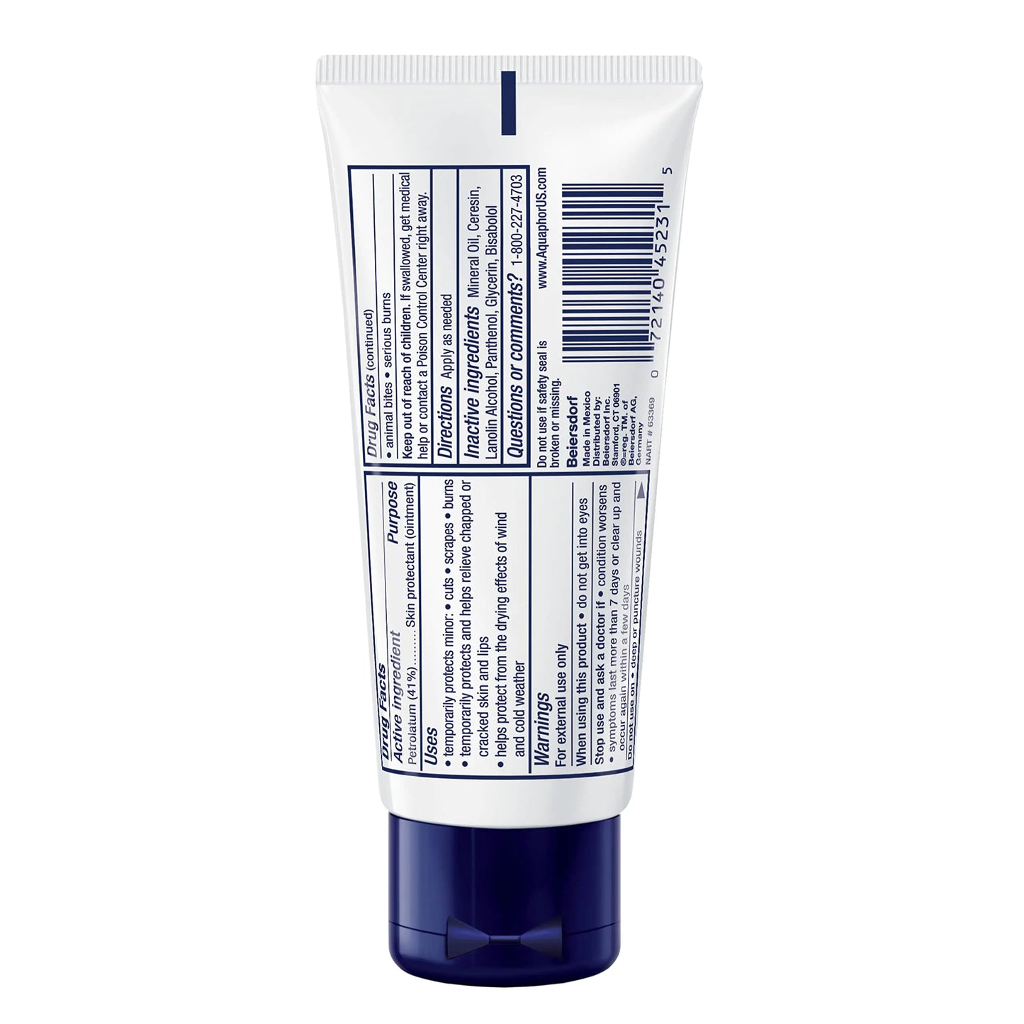 Onguent cicatrisant Aquaphor Thérapie avancée protecteur de la peau - Pack de 3