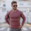 Camiseta Deportiva de Manga Larga Ajustada para Hombre