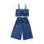 Conjunto de Camisa de Denim Premium para Mujeres