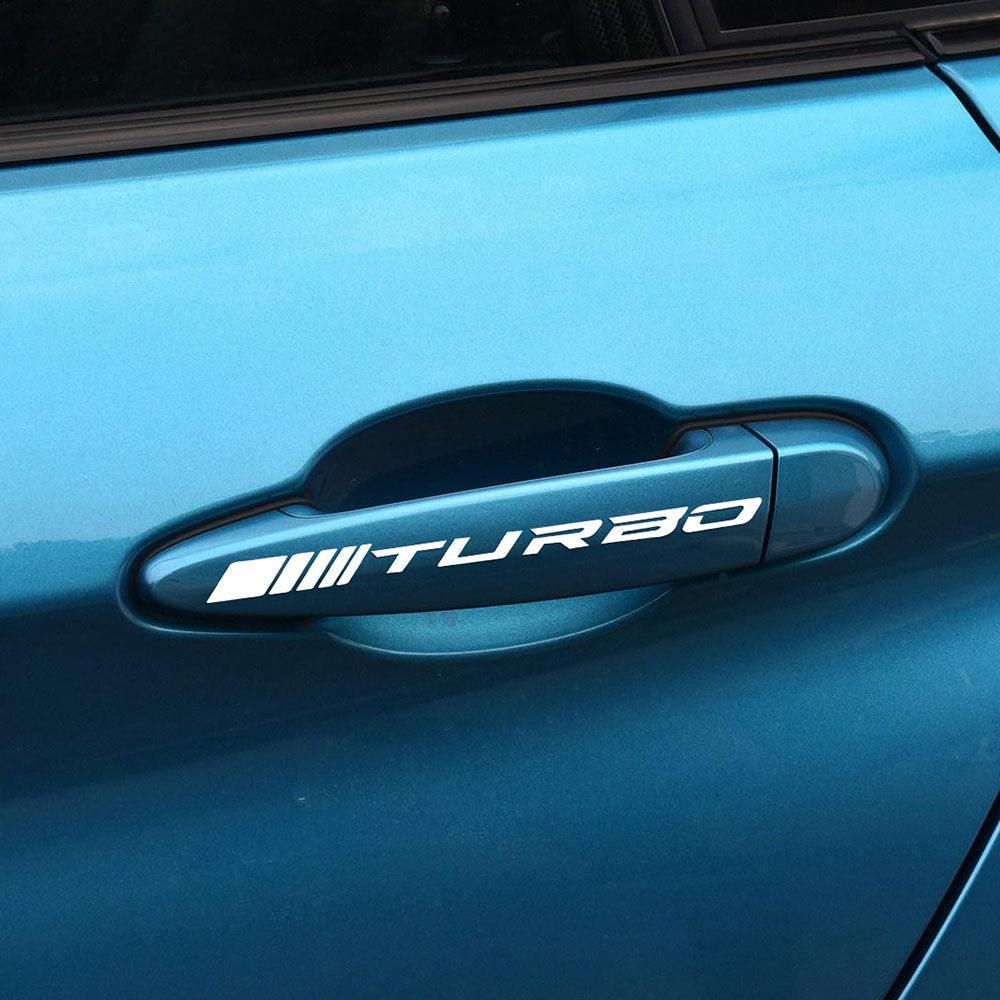 Calcomanías Reflectantes Premium para Espejos Retrovisores de Automóvil - 1 Par