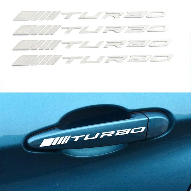 Calcomanías Reflectantes Premium para Espejos Retrovisores de Automóvil - 1 Par