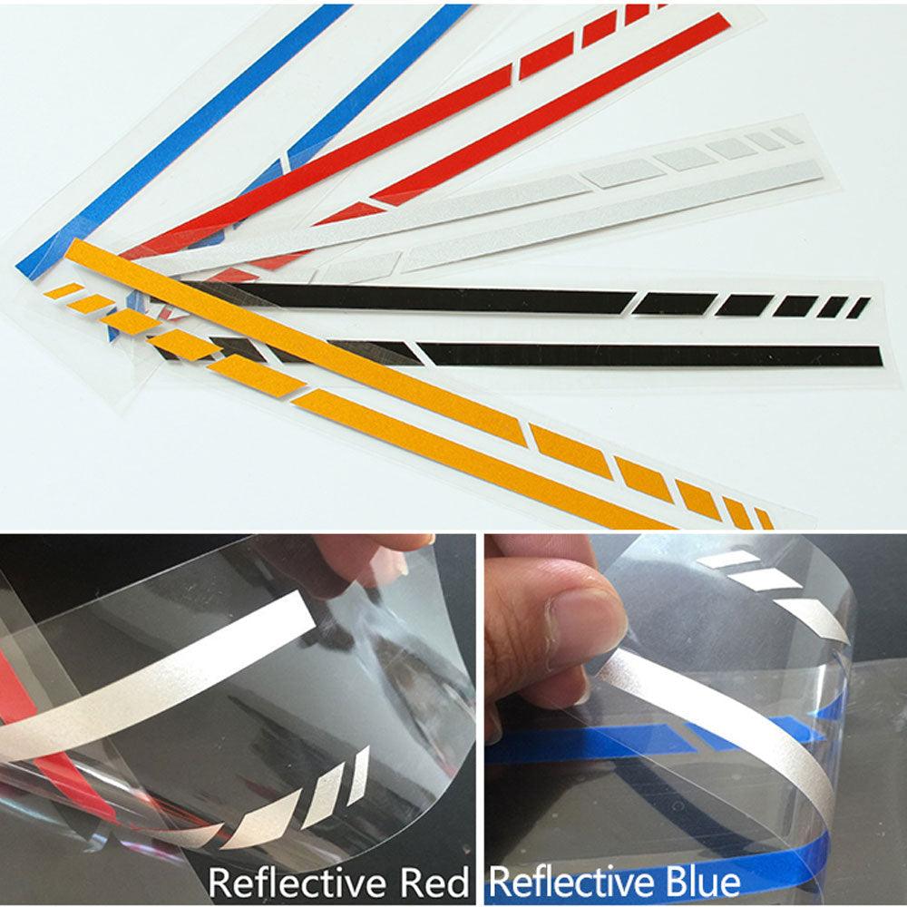 Calcomanías Reflectantes Premium para Espejos Retrovisores de Automóvil - 1 Par