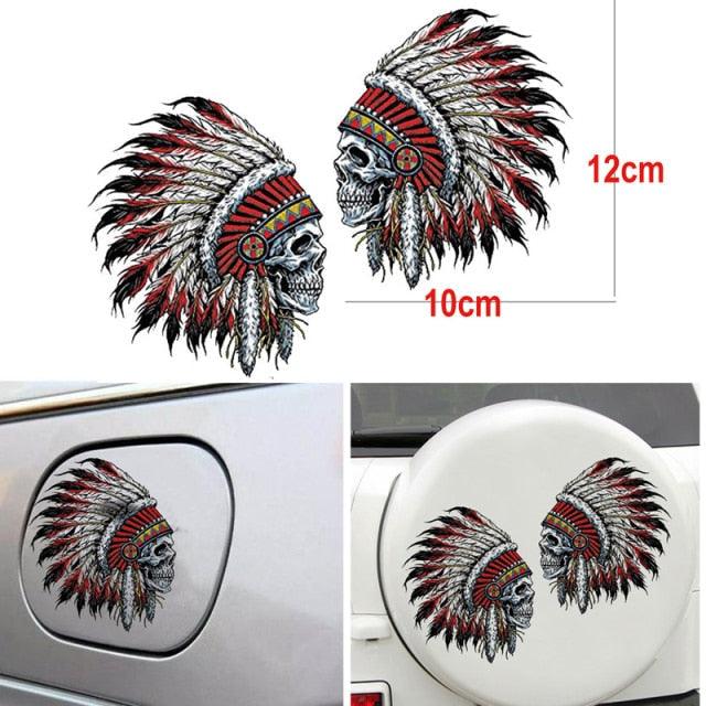 Calcomanías Reflectantes Premium para Espejos Retrovisores de Automóvil - 1 Par