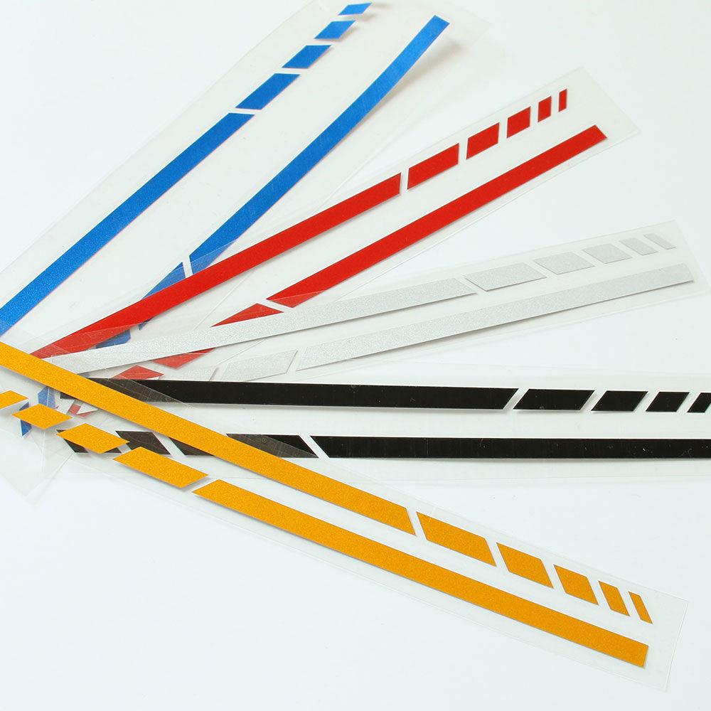 Calcomanías Reflectantes Premium para Espejos Retrovisores de Automóvil - 1 Par