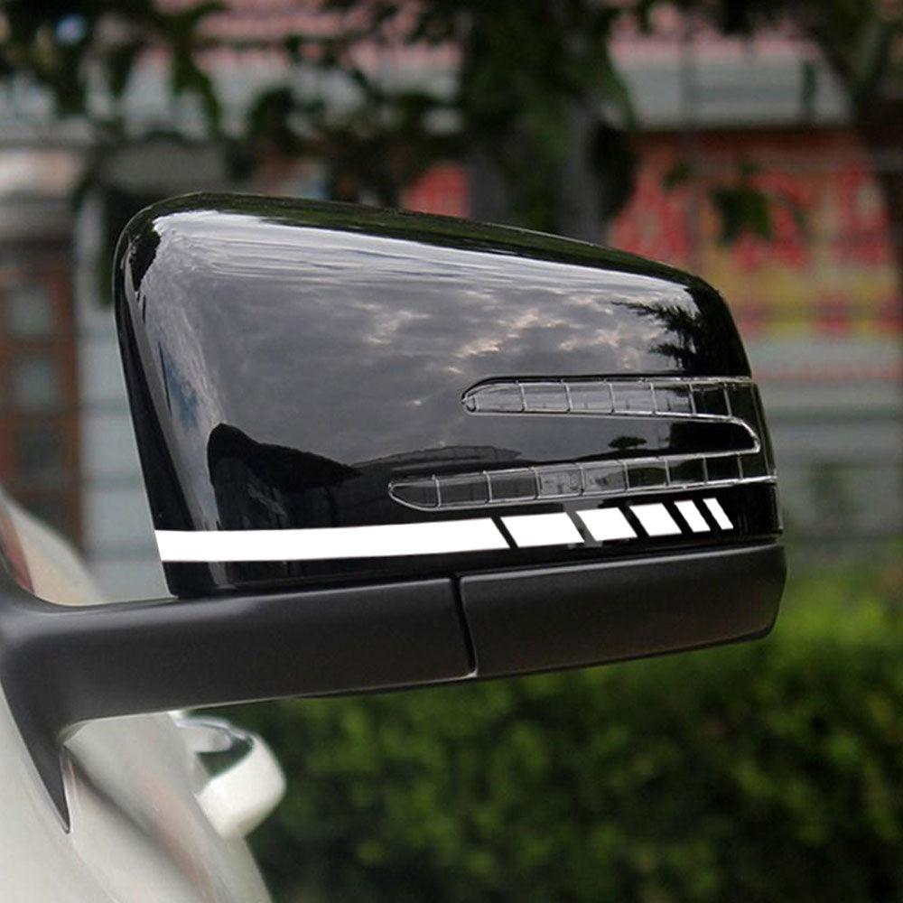Calcomanías Reflectantes Premium para Espejos Retrovisores de Automóvil - 1 Par
