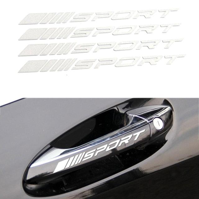 Calcomanías Reflectantes Premium para Espejos Retrovisores de Automóvil - 1 Par