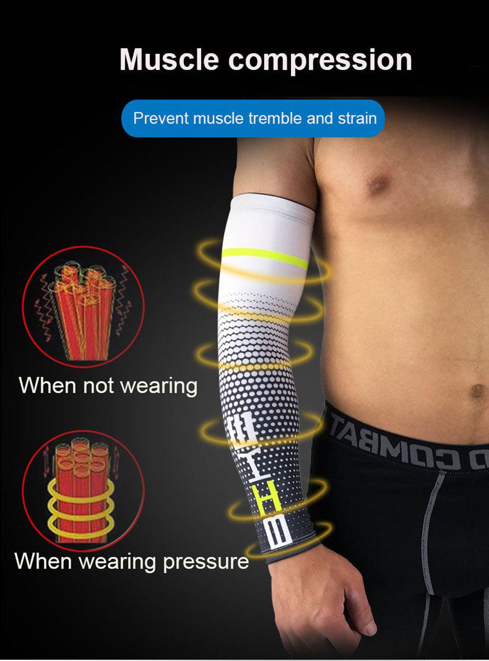 Men's UV Protection Arm Sleeves for Outdoor Sports