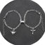 Bracelets Couple Charme Cœur Magnétique - Acier Inoxydable