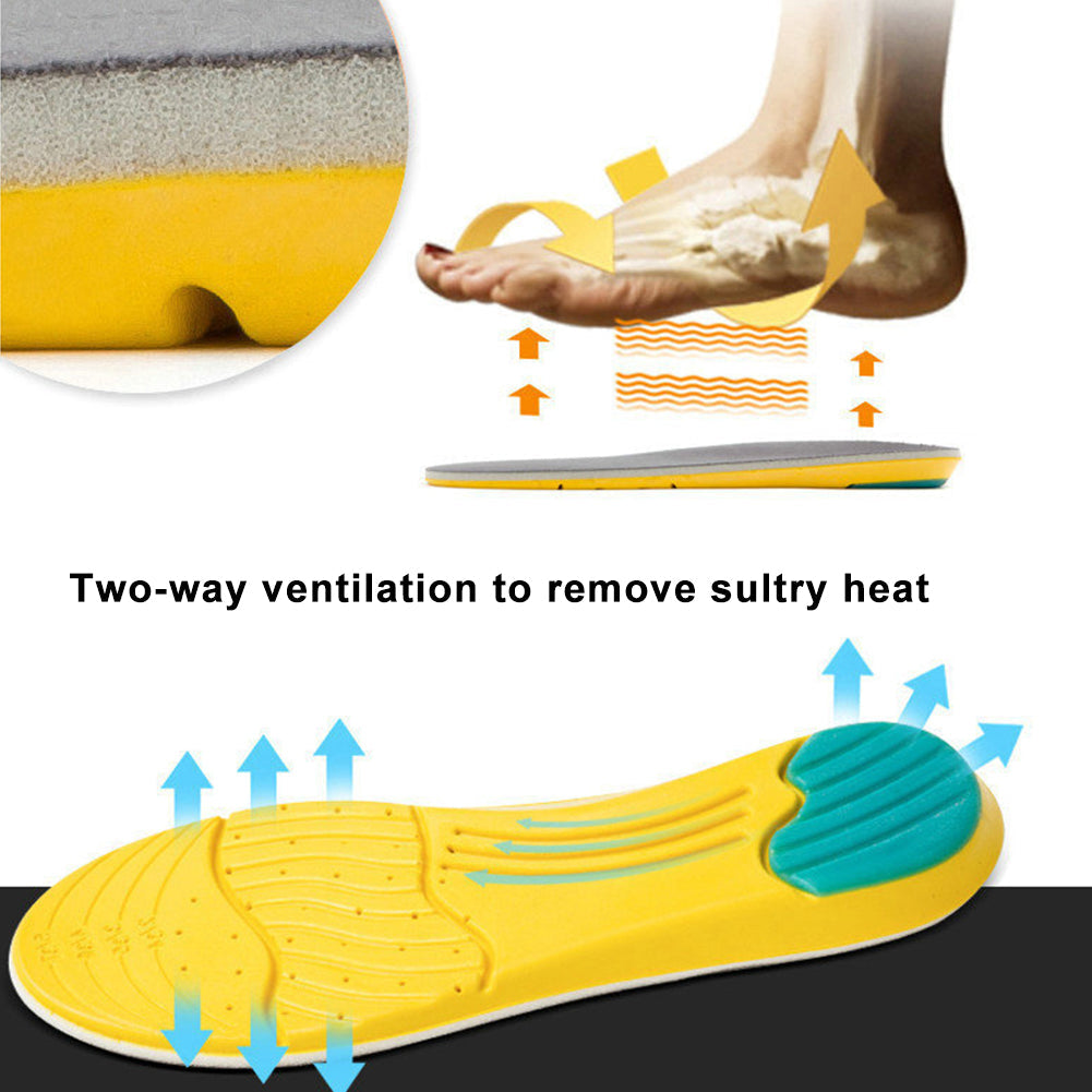 1Pair Outdoor Men Women Deodorize Foot Care Shoe Pad Can Be Cut Orthotic Memory Foam Sports Insoles Reusable Mountaineering - Korvel