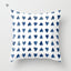 Funda de Cojín Geométrica Azul Elegante - 45x45CM