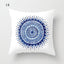 Funda de Cojín Geométrica Azul Elegante - 45x45CM