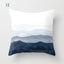 Funda de Cojín Geométrica Azul Elegante - 45x45CM