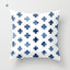Funda de Cojín Geométrica Azul Elegante - 45x45CM