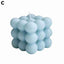 Charming Cube Wax Fragrance Candle - Handmade Rose Scented Decor - Korvel
