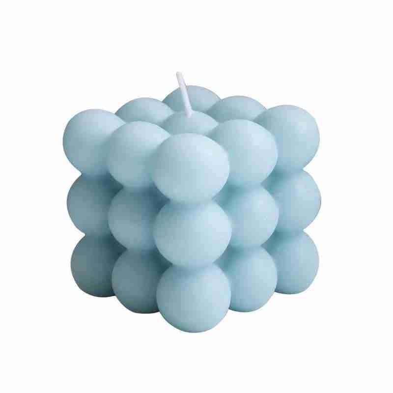 Charming Cube Wax Fragrance Candle - Handmade Rose Scented Decor - Korvel