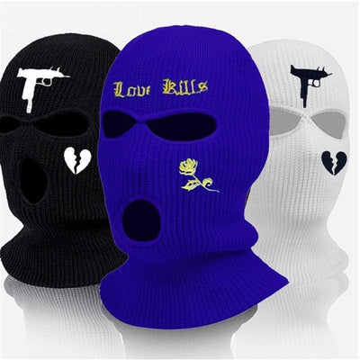 Premium Embroidered Balaclava Face Mask for Winter Activities