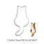 Cat Shaped Cookie Cutter - Premium Aluminium Baking Mold