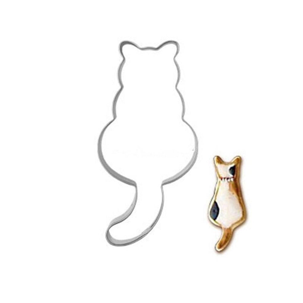 Cat Shaped Cookie Cutter - Premium Aluminium Baking Mold