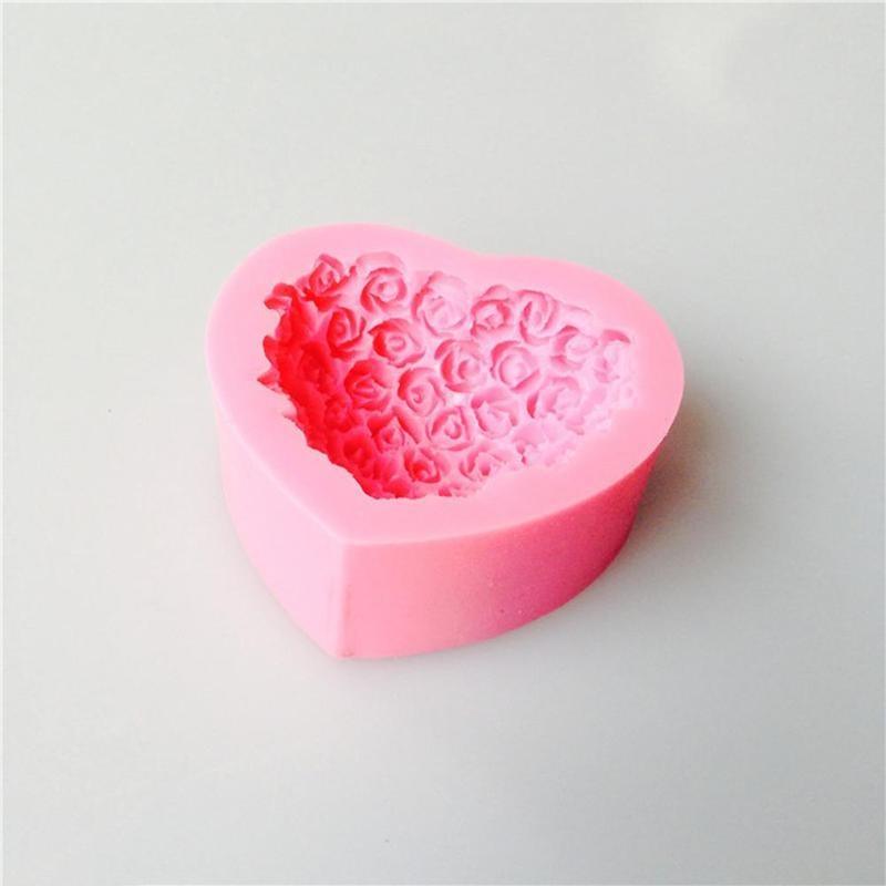Molde de Silicona en Forma de Corazón para Hornear y Manualidades