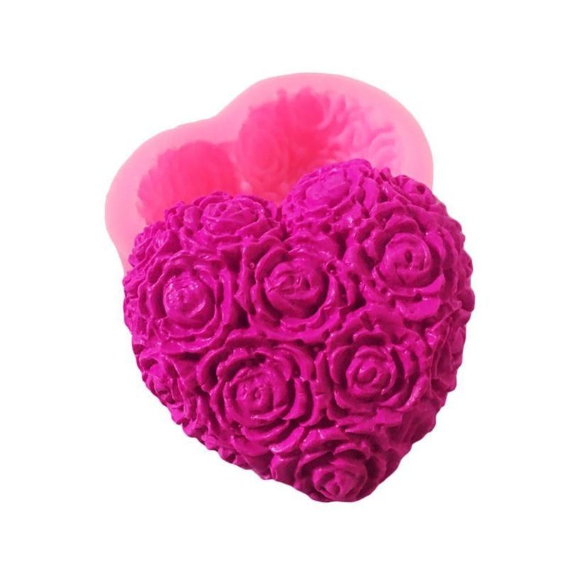 Molde de Silicona en Forma de Corazón para Hornear y Manualidades