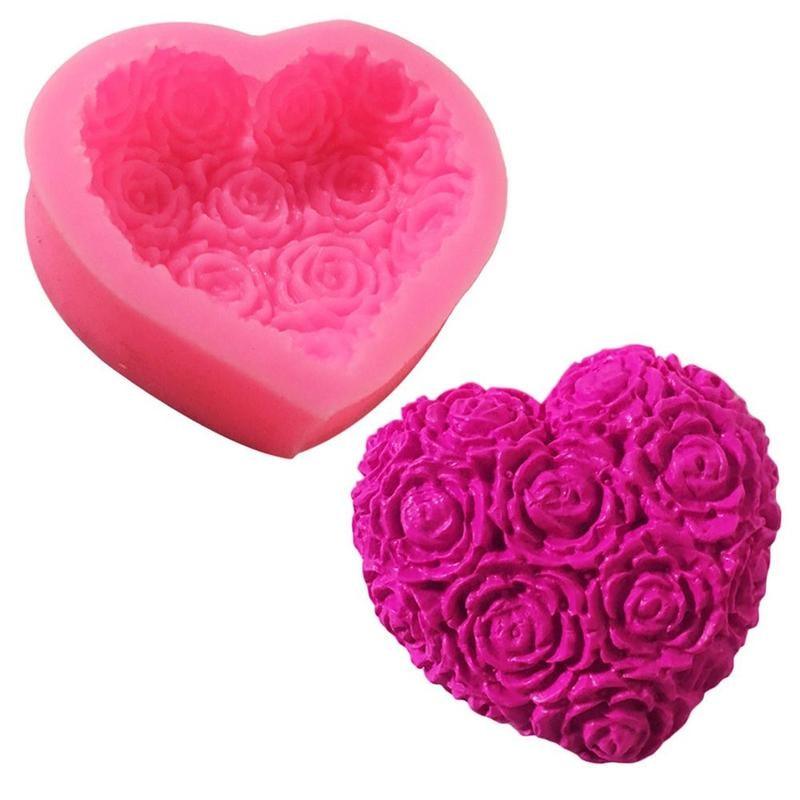 Molde de Silicona en Forma de Corazón para Hornear y Manualidades