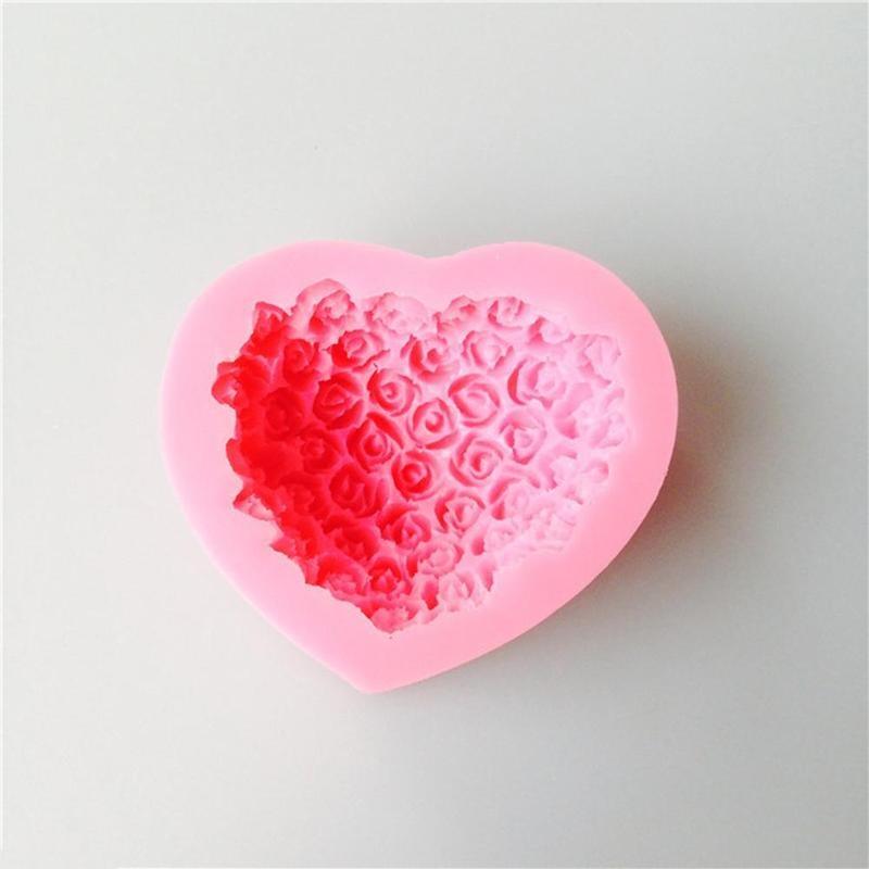 Molde de Silicona en Forma de Corazón para Hornear y Manualidades