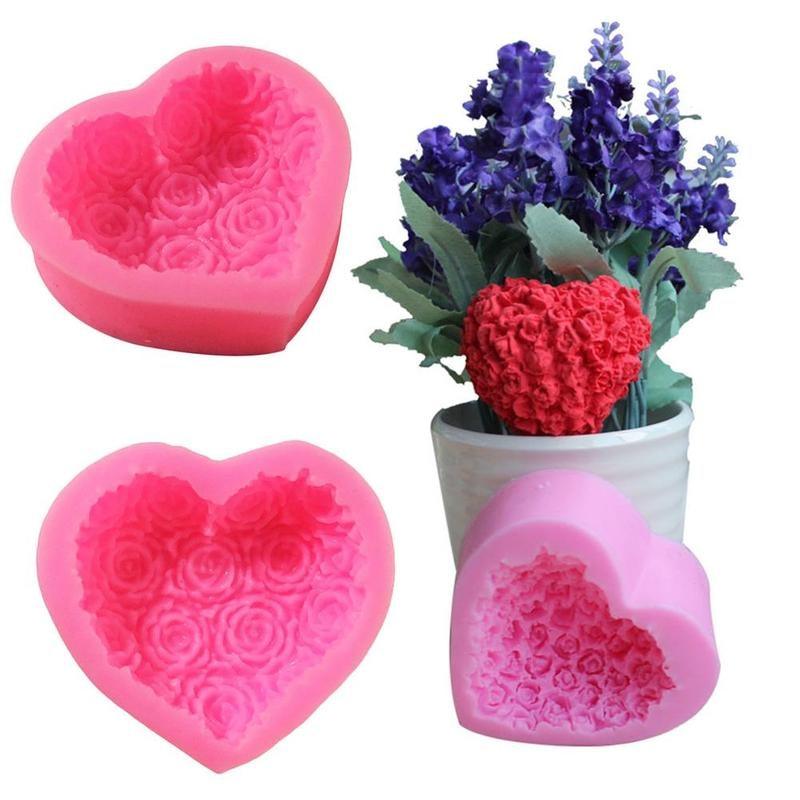 Molde de Silicona en Forma de Corazón para Hornear y Manualidades