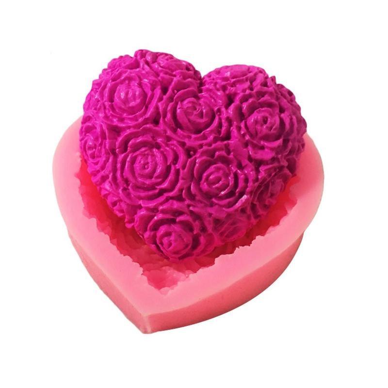 Molde de Silicona en Forma de Corazón para Hornear y Manualidades