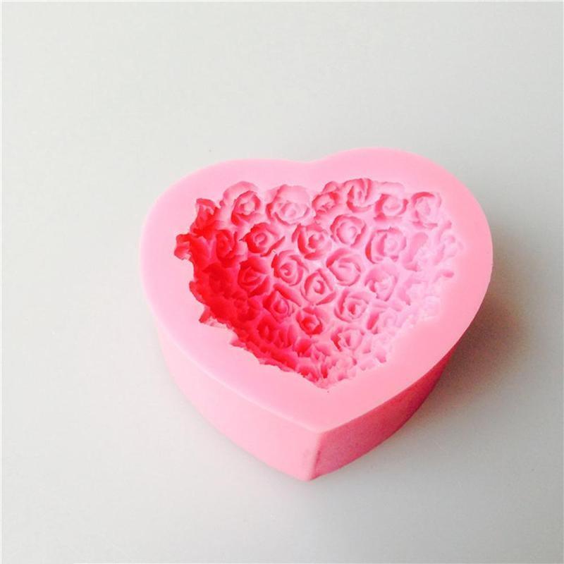 Molde de Silicona en Forma de Corazón para Hornear y Manualidades