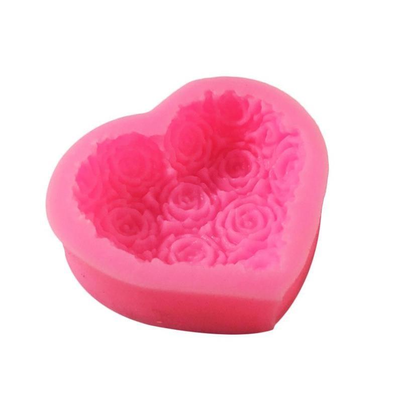 Molde de Silicona en Forma de Corazón para Hornear y Manualidades