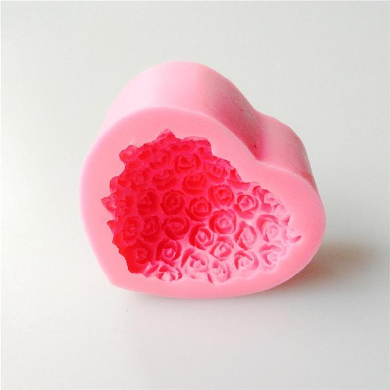 Molde de Silicona en Forma de Corazón para Hornear y Manualidades