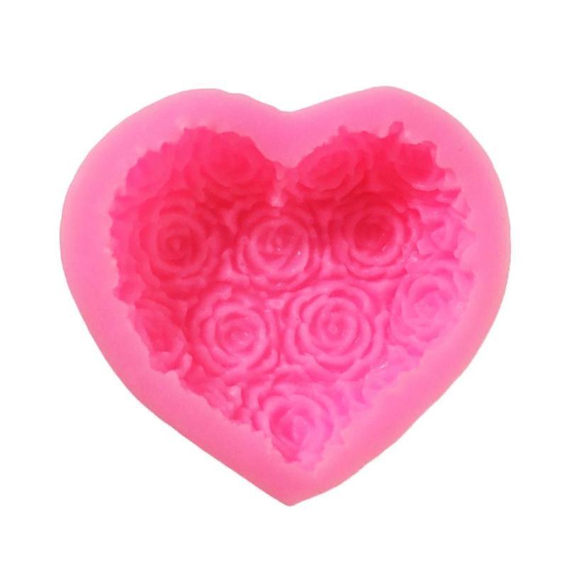 Molde de Silicona en Forma de Corazón para Hornear y Manualidades