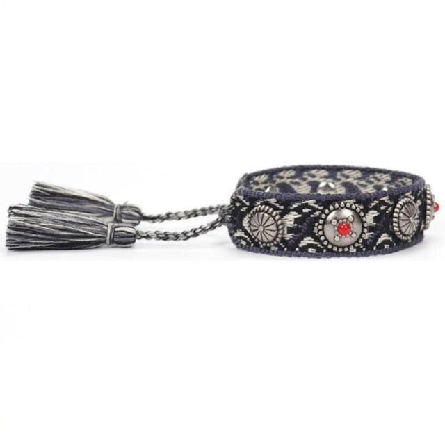 Bracelet d'amitié tissé - Enroulement en coton ajustable pour tous