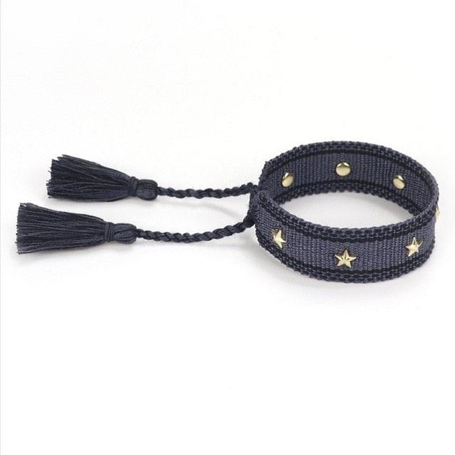 Bracelet d'amitié tissé - Enroulement en coton ajustable pour tous