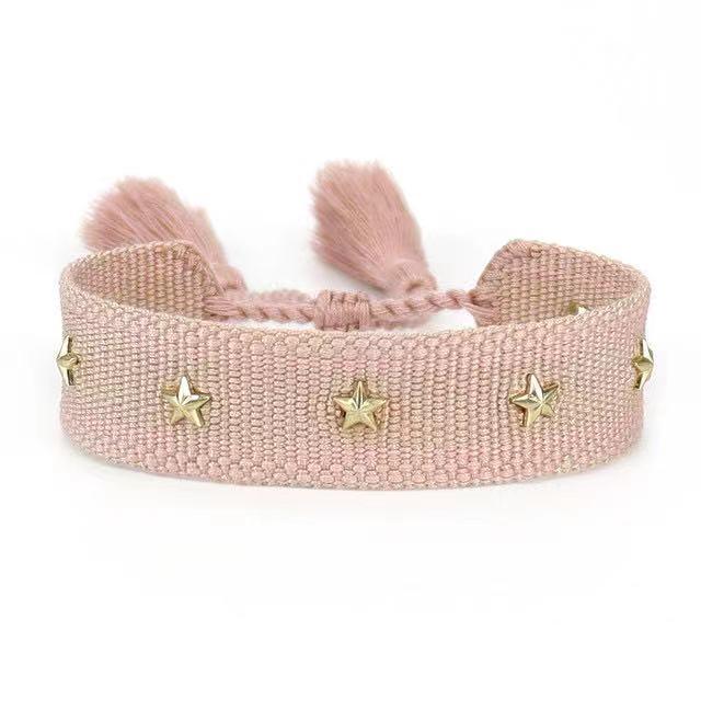 Bracelet d'amitié tissé - Enroulement en coton ajustable pour tous