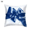 Funda de Cojín con Patrón Azul Elegante para Decoración del Hogar