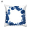 Funda de Cojín con Patrón Azul Elegante para Decoración del Hogar
