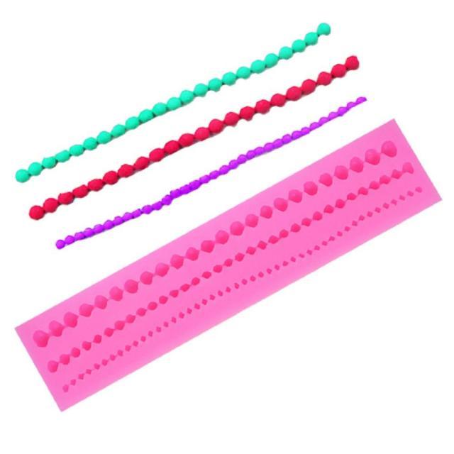 Molde de Silicona para Bordes de Pastel con Flores de Encaje